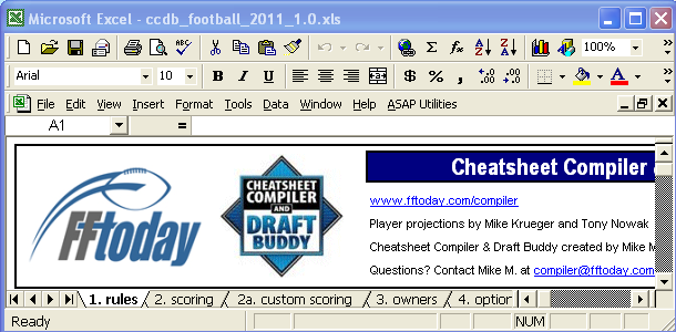 FFToday Draft Buddy: Help - Frequently Asked Questions